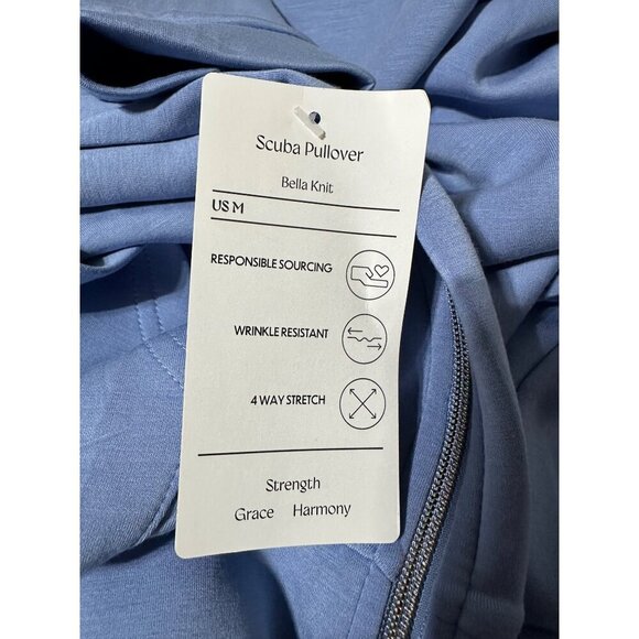 Isabella Activewear Women's Scuba Baby Blue Pullover Size M NWT - Picture 5 of 7